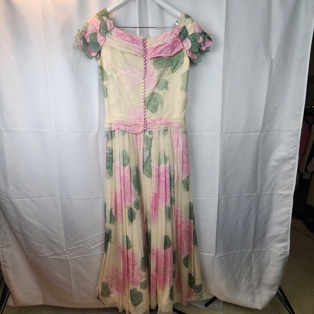 Maggy Reeves couture vintage gown size L(estimated) - Picture 8 of 13
